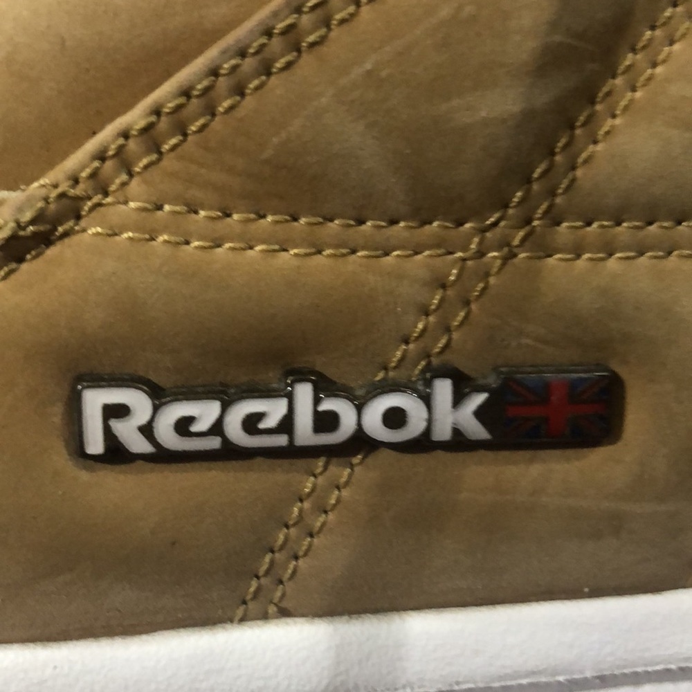 Reebok tan suede chunky white sole shoes Size 11 Vintage - Picture 9 of 9